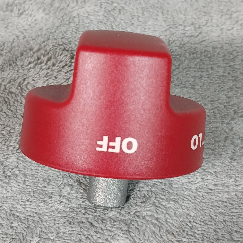 Wolf Gas Range Burner Control Knob Red 822197 Replacement NEW - Picture 5 of 8